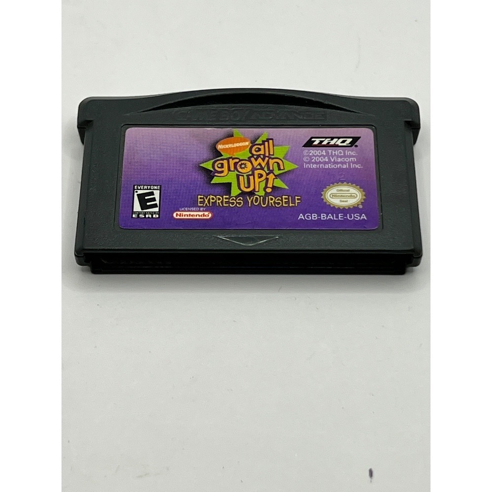 All Grown Up!‎ Express Yourself GBA Game Boy Advance Cartridge Nickelodeon